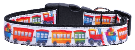 Trains Nylon Cat Collar